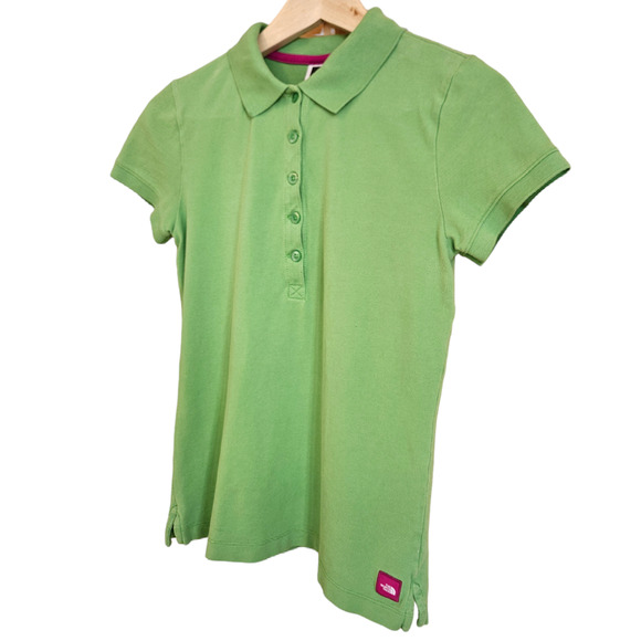The North Face Women's Polo Shirt Lime Green Small - Picture 2 of 6